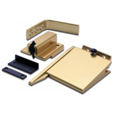Click Here To Enlarge This Photo Of DSGFD MK2 Fire Rated Door Selector (Wedge Shape) - Gold