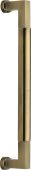 V1312 330-AT Heritage Brass Door Pull Handle Bauhaus Design 330mm Antique Brass Finish