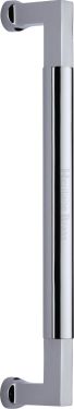 Click Here To Enlarge This Photo Of V1312 330-PC Heritage Brass Door Pull Handle Bauhaus Design 330mm Polished Chrome Finish