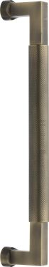 Click Here To Enlarge This Photo Of V1315 330-AT Heritage Brass Door Pull Handle Bauhaus Knurled Design 330mm Antique Brass Finish