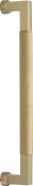 V1315 330-SB Heritage Brass Door Pull Handle Bauhaus Knurled Design 330mm Satin Brass Finish