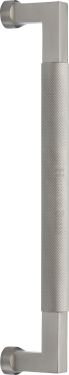 Click Here To Enlarge This Photo Of V1315 330-SN Heritage Brass Door Pull Handle Bauhaus Knurled Design 330mm Satin Nickel Finish