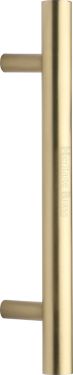 Click Here To Enlarge This Photo Of V1361 305-SB Heritage Brass Door Pull Handle Bar Design 305mm Satin Brass Finish