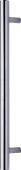 V1361 457-PC Heritage Brass Door Pull Handle Bar Design 457mm Polished Chrome Finish
