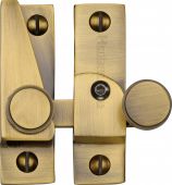 V1106L-AT Heritage Brass Sash Fastener Lockable Antique Brass Finish