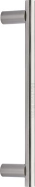 Click Here To Enlarge This Photo Of V2059 336-SN Heritage Brass Door Pull Handle 19mm Bar Design 336mm Satin Nickel Finish