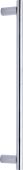 V2059 489-PC Heritage Brass Door Pull Handle 19mm Bar Design 489mm Polished Chrome Finish