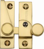 V1106L-PB Heritage Brass Sash Fastener Lockable Polished Brass Finish