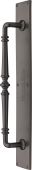 V1165-MB Heritage Brass Door Pull Handle on Plate Avon Design Matt Bronze finish