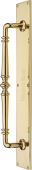 V1165-PB Heritage Brass Door Pull Handle on Plate Avon Design Polished Brass finish