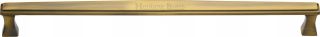 V1334 457-AT Heritage Brass Door Pull Handle Deco Design 457mm Antique Brass Finish