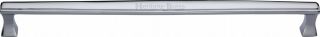 V1334 457-PC Heritage Brass Door Pull Handle Deco Design 457mm Polished Chrome Finish