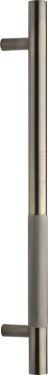 Click Here To Enlarge This Photo Of V1365 457-AT Heritage Brass Door Pull Handle Bar Knurled Design 457mm Antique Brass Finish
