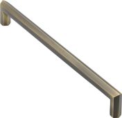 V1473 328-AT Heritage Brass Door Pull Handle Hex Profile Design 328mm Antique Brass Finish