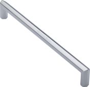 V1473 328-PC Heritage Brass Door Pull Handle Hex Profile Design 328mm Polished Chrome Finish