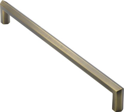 Click Here To Enlarge This Photo Of V1473 480-AT Heritage Brass Door Pull Handle Hex Profile Design 480mm Antique Brass Finish