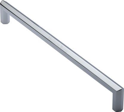 Click Here To Enlarge This Photo Of V1473 480-PC Heritage Brass Door Pull Handle Hex Profile Design 480mm Polished Chrome Finish