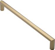 V1473 480-SB Heritage Brass Door Pull Handle Hex Profile Design 480mm Satin Brass Finish