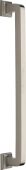 V1964 490-SN Heritage Brass Door Pull Handle Square Vintage Design 490mm Satin Nickel Finish