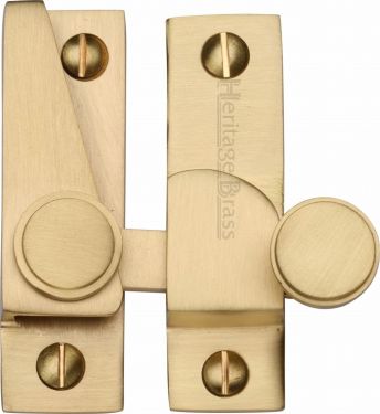 Click Here To Enlarge This Photo Of V1106-SB Heritage Brass Sash Fastener Satin Brass Finish