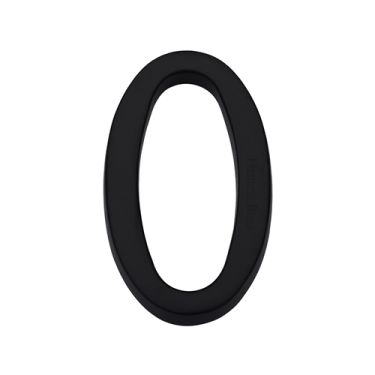 Click Here To Enlarge This Photo Of C1564 0-BKMT Heritage Brass Numeral 0 Concealed Fix 76mm (3") Matt Black
