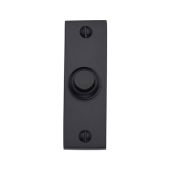 V1182-BKMT Heritage Brass Rectangular Bell Push 3" x 1" Matt Black finish