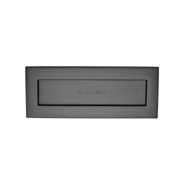 Click Here To Enlarge This Photo Of V850 254.101-BKMT Heritage Brass Letterplate 10" x 4" Matt Black finish