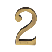 C1564 2-AT Heritage Brass Numeral 2 Concealed Fix 76mm (3") Antique Brass finish