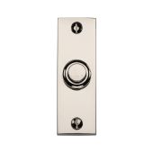 V1182-PNF Heritage Brass Rectangular Bell Push 3" x 1" Polished Nickel finish