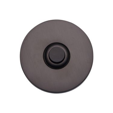 Click Here To Enlarge This Photo Of V1184-MB Heritage Brass Round Bell Push 53mm Matt Bronze finish