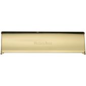 V860 403-PB Heritage Brass Interior Letterflap 400mm x 100mm Polished Brass finish