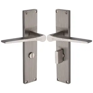 RR4730-SN Heritage Brass Gio Reeded Bathroom set Satin Nickel finish