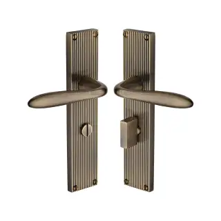 RR5030-AT Heritage Brass Sutton Reeded Bathroom set Antique Brass finish