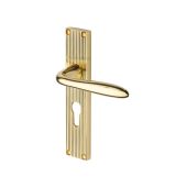 RR5048-PB Heritage Brass Sutton Reeded Euro Profile Polished Brass finish