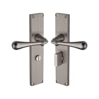RR6030-SN Heritage Brass Roma Reeded Bathroom set Satin Nickel finish
