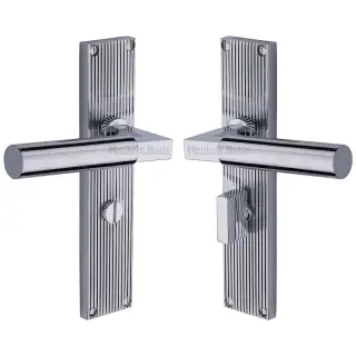 RR7330-PC Heritage Brass Bauhaus Reeded Bathroom set Polished Chrome finish