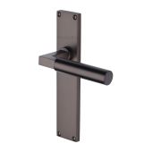 VT6310-MB Heritage Brass Bauhaus Lever Latch Door Handle on 200mm Plate Matt Bronze finish