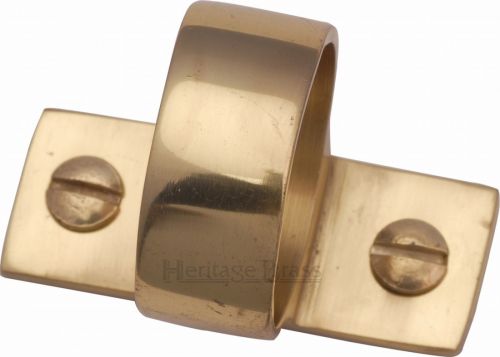 Click Here To Enlarge This Photo Of V1120-PB Heritage Brass Sash Ring Polished Brass Finish