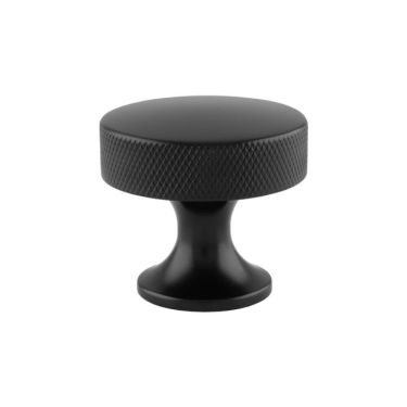 Click Here To Enlarge This Photo Of AW841-38-BL - Alexander & Wilks 38mm Berlin Knurled Cupboard Knob - Black