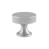 AW841-38-SC - Alexander & Wilks 38mm Berlin Knurled Cupboard Knob - Satin Chrome
