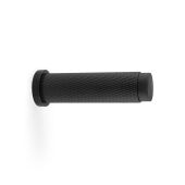AW600-75-BL - Alexander & Wilks Brunel Knurled Door Stop - Black