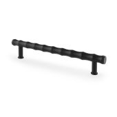 AW809B-160-BL - Alexander & Wilks Crispin Bamboo T-bar Cupboard Pull Handle - Black - 160mm Centres