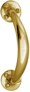Click Here To Enlarge This Photo Of V1140-PB Heritage Brass Pull Handle Polished Brass Finish