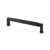 AW819-160-BL - Alexander & Wilks Camille Knurled Cabinet Pull Handle - Black