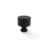 AW816-30-BL - Alexander & Wilks Leila - Hammered Cupboard Knob - Black - 30mm
