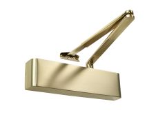 TS.9205DABC.SRFB.SBSB - Rutland Size 2-5 Designer Slimline Overhead Door Closer with Backcheck & Delayed Action - Satin Brass
