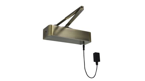 Click Here To Enlarge This Photo Of ETS.18314.AB - Rutland Rutland Responder 24 Size 4 Hold Open/Swing Free Electromagnetic Door closer - Antique Brass