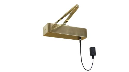 Click Here To Enlarge This Photo Of ETS.18314.PVD - Rutland Rutland Responder 24 Size 4 Hold Open/Swing Free Electromagnetic Door closer - Polished Brass