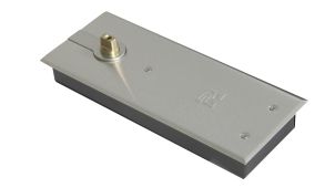 TS.7104HO.SAX.SSLH - Rutland Size EN.1-4 Single Action (Hold Open) Floor Spring with Backcheck & Stainless Steel Cover Plates - Left Hand Opening