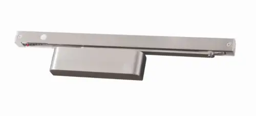 Click Here To Enlarge This Photo Of TS.FIRETRAK.115.SE - Rutland Rutland FIRETRAK Size 2-5 Electromagnetic Hold Open Slide Rail Door Closer - Silver